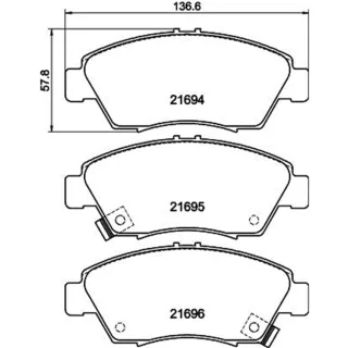 Hella Bremsbel?ge vorne Honda City Civic Crx Insight Integra