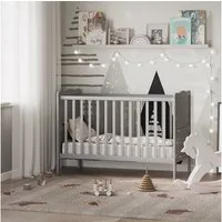 VitaliSpa® Babybett Tobi, Grau, 60x120 cm, 1-tlg.