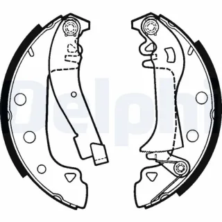 Delphi Bremsbacken hinten Alfa Romeo Citroen Peugeot Renault