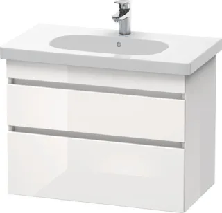 Duravit DuraStyle Waschtischunterbau wandhängend Weiß Hochglanz 800x453x610 mm - DS648402222 DS648402222