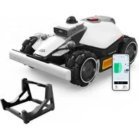 Mammotion Rasenmähroboter LUBA Mini 2 AWD Mähroboter ohne Begrenzungsdraht, bis 1500 m² Rasenfläche, (mit Waschständer, 360° LiDAR + KI-Vision), Randmähen, DropMow, Auto-Kartierung, 80% Steigung, 4G Moudel, APP