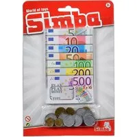 SIMBA Spielgeld Spielzeug Shopping Euro Spielgeld 24 Münzen und 70 Scheine 104528647