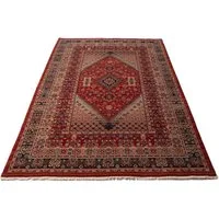 THEKO Wollteppich Saharna 2400, rechteckig, Höhe: 12 mm, reine Wolle, Orient-Optik, mit Fransen