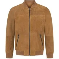 Mouflon Lederjacke Marlon echte, samtweiche Ziegenveloursleder