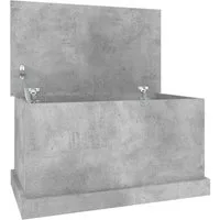 vidaXL Aufbewahrungsbox Truhe Betongrau 70x40x38 cm Holzwerkstoff (1 St)
