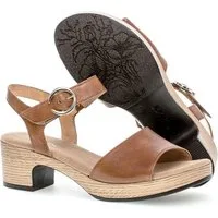 Gabor KRETA Sandalette, Blockabsatz, Sommerschuh, Sandale mit Zierschnalle, Weite G (weit)