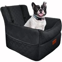 Ledander Hunde-Autositz Hundeautositz Hunde-Autositz für kleine und mittelgroße Hunde, Memory-Schaum Hunde-Autositz mit dickem Kissen bis 15,9 kg
