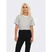 JDY Kurzarmshirt JDYPISA S/S PRINT TOP JRS NOOS Baumwolle, regular fit