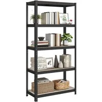 SONGMICS Standregal Küchenregale, 1-tlg., Lagerregal, 5 Ablagen, verstellbar, 40 x 90 x 180 cm