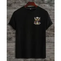 RMK Print-Shirt T-Shirt Herren Shirt Basic (Französische Bulldogge Bully Sonnenbrille) aus Baumwolle
