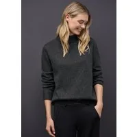 STREET ONE Rollkragenpullover mit Rippbündchen