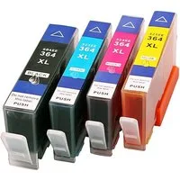 ABC Tintenpatrone (Kompatibles Set 4x Patrone für HP 364XL DeskJet 3070A 3520, 445 D5460 Officejet 4610 4620 4622 7515 Photosmart 5510 5514 5515 5520)