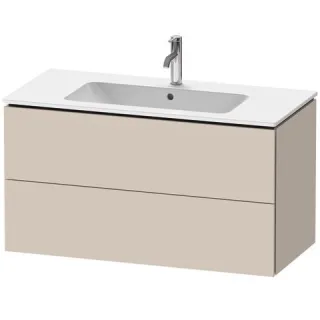 Duravit L-Cube Waschtischunterbau wandhängend Taupe Supermatt 1020x481x550 mm - LC624208383 LC624208383