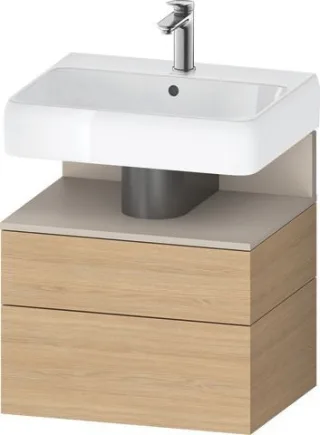 Duravit Qatego Waschtischunterbau wandhängend Natur Eiche Matt 590x470x590 mm - QA4393091300010 QA4393091300010