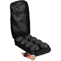 relaxdays Spielzeug-Gartenset 8 Boule-Kugeln im Set, (8er Set)