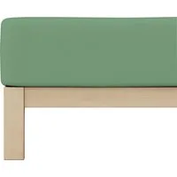 Schlafgut Spannbettlaken PURE Bio-Baumwolle mit Elasthan, 170 g/m², Bettlaken, Spannbetttuch, Jersey, Gummizug: rundum, (1 Stück), PREMIUM Laken für Matratzen bis 30cm Höhe, dehnbar blickdicht, straff