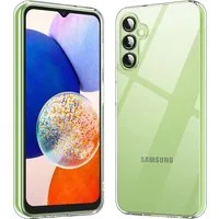 MSM Handyhülle Hülle für Samsung Galaxy A14 5G Silikon Schutz Tasche Klar Slim