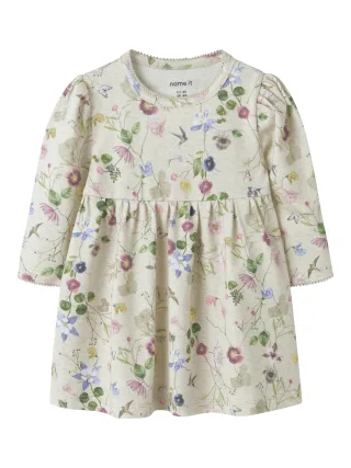 NAME IT - NBFFALCA LS DRESS peyote melange - Gr. - 80