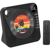 Greadio Tragbarer CD Player mit Bluetooth, Fernbedienung, HiFi,EQ Sound tragbarer CD-Player (Bluetooth 5.1, AUX/USB, für Zuhause, Weiß/Schwarz)