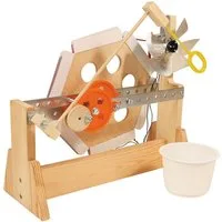 matches21 HOME & HOBBY Seifenblasen-Maschine Bausatz ab 12 J. Holzbaukasten