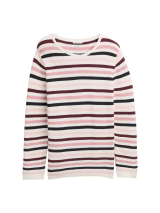 Tom Tailor - Plus Size - Strickpullover aus Bio-Baumwolle rose ottoman knit - Gr. - 50