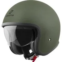 Bogotto Motorradhelm H589 Solid Jethelm, herausnehmbares Innenfutter,integriertes Sonnenvisier