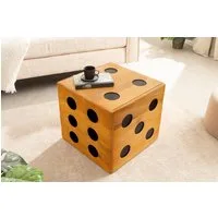 riess-ambiente Beistelltisch CUBE 40cm natur – stapelbar, Massivholz, Sitzhocker (Einzelartikel, 1-St), würfelförmiger Holztisch mit Stapelfunktion – ideal fürs Wohnzimmer