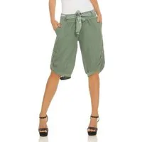Mississhop Leinenhose Damen-Bermuda-Shorts aus 100 % Leinen – luftig, natürlich & sommerlich
