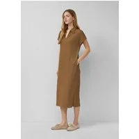 s.Oliver Midikleid Kleid Strukturiertes Jersey-Kleid mit Schlitzen