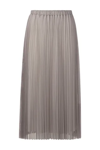Rich & Royal - Tulle Plisse Skirt silver mist - Gr. - 38