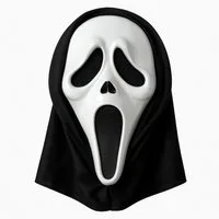 Erfurth Fun Verkleidungsmaske Scream Ghost Face Maske – Gruselige Halloween Verkleidung, (1-tlg)