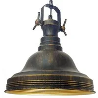Bamyum Pendelleuchte Bamyum Pendelleuchte Ulmete Handgemalte Deckenlampe Ø30 cm Metall Lamp, ohne Leuchtmittel