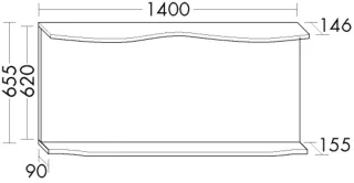Burgbad Leuchtsp. Sinea 3.0L.HGL 635x1400x155 Lichtgrau Hochglanz, SHHU140F7350 SHHU140F7350