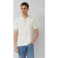 s.Oliver Kurzarmpullover Strickpullover Strukturiertes Strick-Poloshirt
