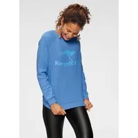 KangaROOS Sweatshirt mit Rundhalsausschnitt, Langarm, aus Baumwolle, bequeme Passform