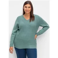 Sieh an! Strickpullover Langarm-Pullover Langarm Zopfmuster