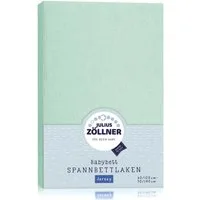 Spannbettlaken Spannbettlaken ZÖLLNER Jersey LB 70x140 cm grün Spannbetttuch