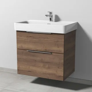Sanipa 3way Waschtischunterbau zu Laufen Pro S Waschtisch mit 2 Auszügen, Eiche-Tabak UM76850