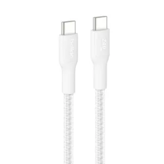 Belkin USB-C/USB-c Kabel 240W 3m geflochten, weiß CAB025hq3MWH