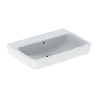 Geberit Renova Plan Waschtisch 501646008 70x48cm, ohne Hahnloch, mit Überlauf, weiß KeraTect