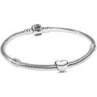 Pandora Charm-Armband Damen-Silber Starterset mit Mini Herz