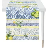 APELT Tischdecke 7005 (1-tlg), Paisley-Motive und Kachelmotive mit Citrusfrüchten