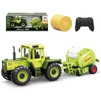 Esun RC-Traktor Ferngesteuertes Traktor Spielzeug, RC Trecker MB-trac 1000 für Kinder (Set, Komplettset), 1:24 RC auto mit Licht und Ton, Heuballenpresse