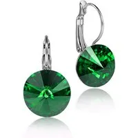 LUISIA® Paar Ohrhänger 14 mm Rivoli mit Kristallen von Swarovski®, Majes
