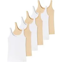 uncover by SCHIESSER Unterhemd 6er Pack Cotton (Spar-Set, 6-St) Unterhemd / Top - Baumwolle - Atmungsaktiv - Mit hohem Baumwollanteil 