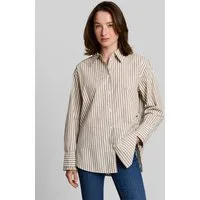 TOM TAILOR Denim Langarmbluse Blusen & Shirts Oversize Hemdbluse mit Streifenmuster