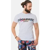 Cipo & Baxx T-Shirt T-Shirt mit Rundhalsausschnitt