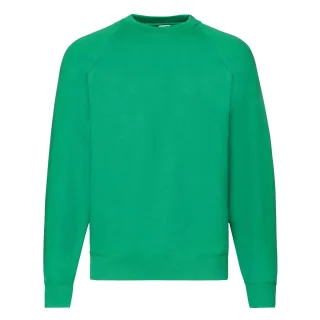 Fruit Of The Loom Herren Raglan-Ärmel Belcoro® Sweatshirt (Kelly Green)