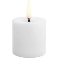 UYUNI Lighting LED-Kerze Geschmolzene Stumpenkerze Nordic White Smooth 4,5 cm