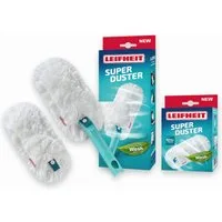 Leifheit Staubwischer SUPERDUSTER mit Ersatzbezug (3-St), waschbar, Mikrofaser, bindet Staub sicher